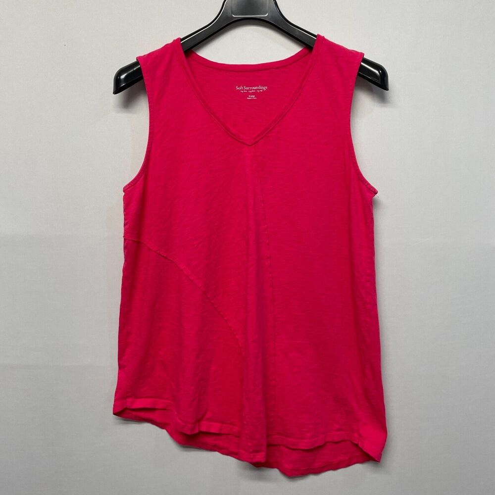 Soft Surroundings Women High Low Tank Top Cami Shirt Size XL X-Large M269 -25